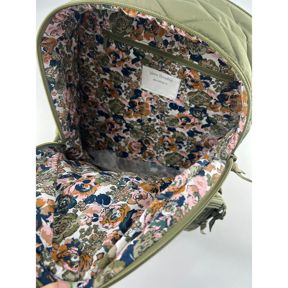Vera Bradley Backpack Ultralight Large Bag School College Green Sage New - Picture 7 of 7